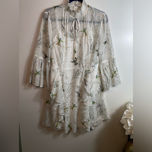 #508 Ted Baker Andray Fortune Print Dress size 2(fits size 6)NWT - Picture 3 of 12